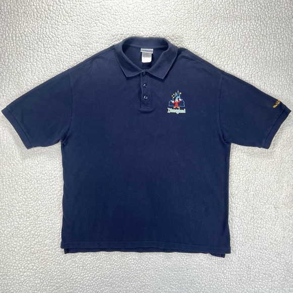 Asta Resort Other - Disneyland‎ Resort Polo Shirt Men's XL Navy Blue Mickey Embroidered Logo